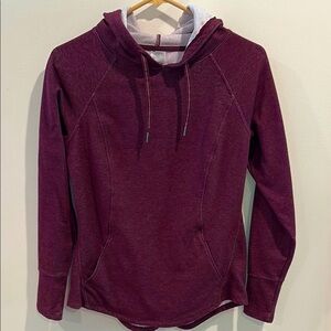 All in Motion Red Long Sleeve Hoodie Relaxed Fit